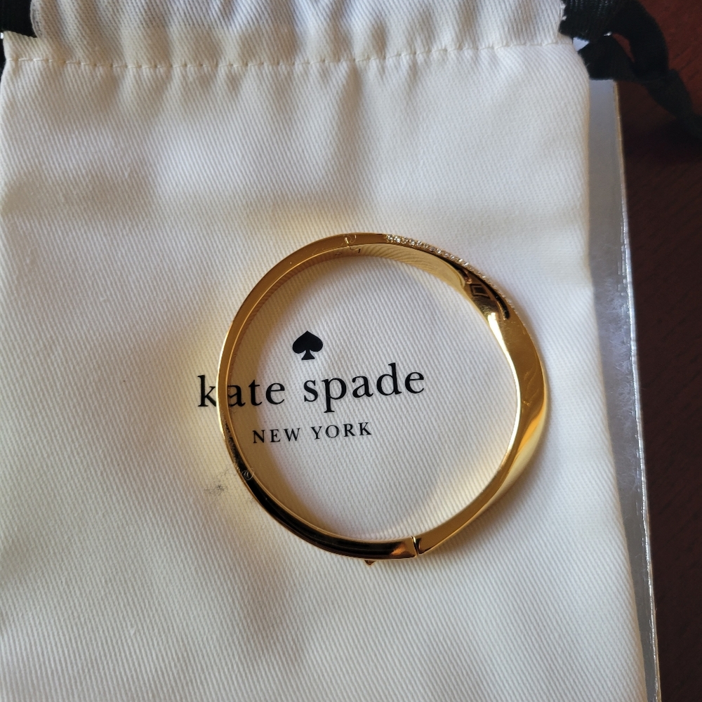 Kate Spade Gold Bracelet with Diamond Embellishments